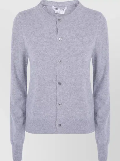 Comme Des Garçons Cashmere Cardigan In Blue