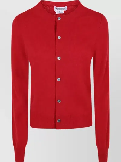 Comme Des Garçons Cashmere Cardigan In Red