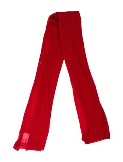 Pre-owned Comme Des Garçons Cashmere Scarf In Red