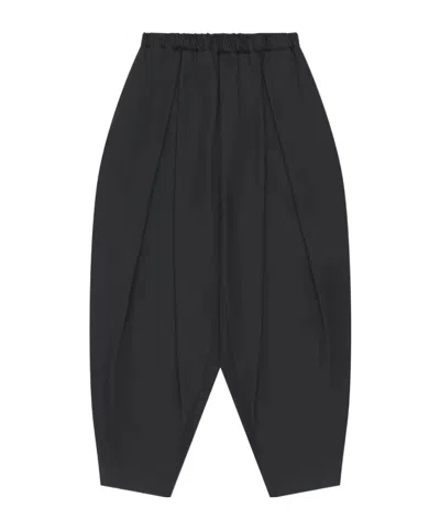 Comme Des Garçons Casual Pants With An Elastic Waistband In Black