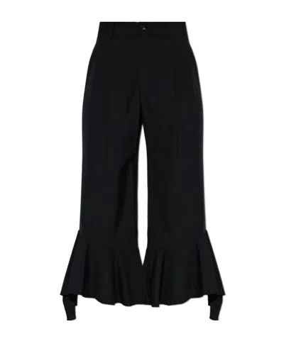 Comme Des Garçons Casual Pants With Belt Loops In Black