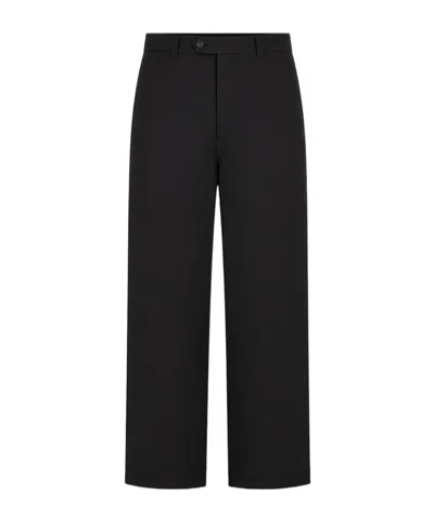 Comme Des Garçons Casual Pants With Belt Loops In Black
