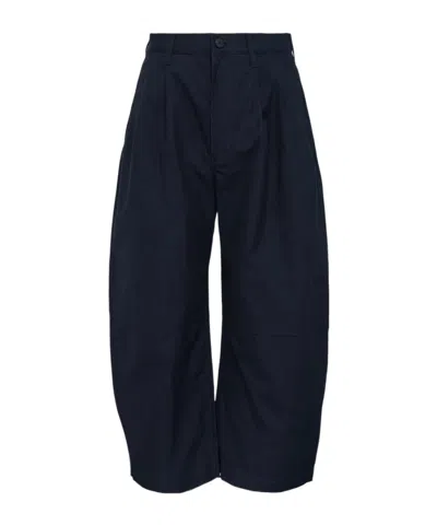 Comme Des Garçons Casual Pants With Belt Loops In Blue