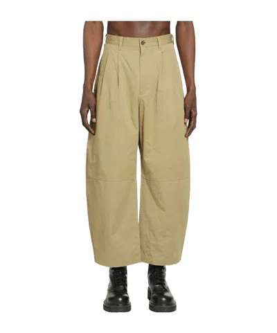 Comme Des Garçons Casual Pants With Belt Loops In Brown