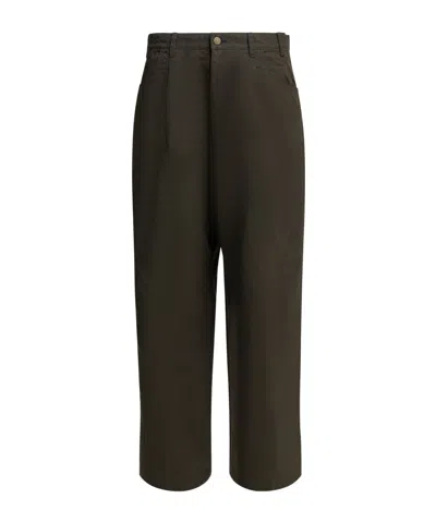 Comme Des Garçons Casual Pants With Belt Loops In Green