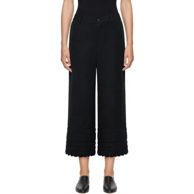 Comme Des Garçons Casual Trousers With Belt Loops In Black