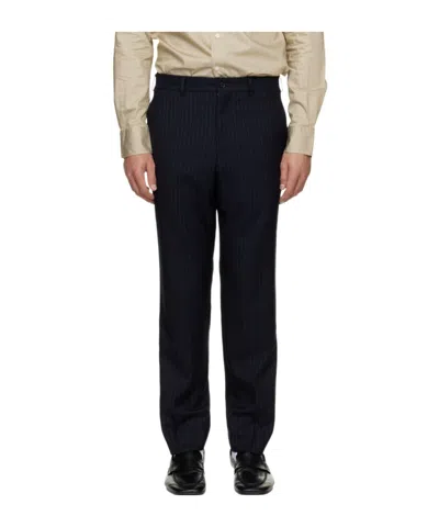 Comme Des Garçons Casual Trousers With Belt Loops In Blue