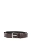 Comme Des Garçons Leather Buckle Belt In Brown