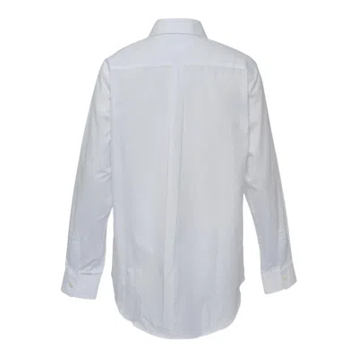 Comme Des Garçons Cdg Cdg Teiban Cotton Broad Blouse In White