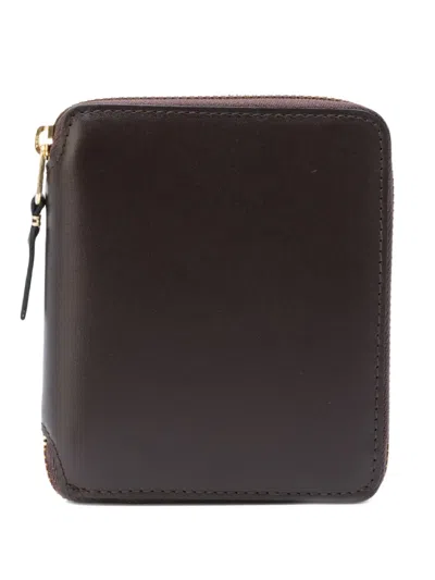 Comme Des Garçons Cdg Classic Zipped Wallet In Brown