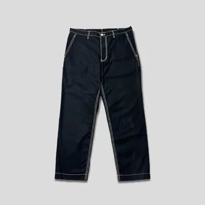 Pre-owned Comme Des Garçons Cdg Homme Deux Contras Stitching Black Pants