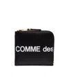 Comme Des Garçons Cdg Large Logo Wallet In Black