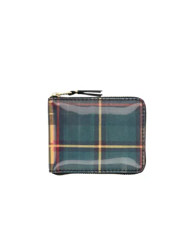 Comme Des Garçons Cdg Lenticular Holographic Wallet In Blue