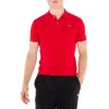 Comme Des Garçons Cdg Play Embroidered Red Heart Polo Shirt In Red