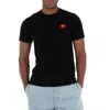 Comme Des Garçons Cdg Play Invader Heart Pixel T-shirt In Black