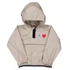 Comme Des Garçons Cdg Play Kids X K-way Half Zip Jacket In Nude