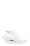 Comme Des Garçons X Mizuno Wave Rebellion Pro 3 Openwork Sneakers In White