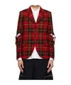 Comme Des Garçons Check Blazer In Multicolor