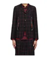 Comme Des Garçons Check-pattern Notched-lapels Blazer