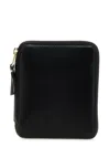 Comme Des Garçons Zip-around Polka-dot Wallet In Black