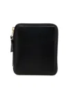 Comme Des Garçons Check Print Wallet In Black