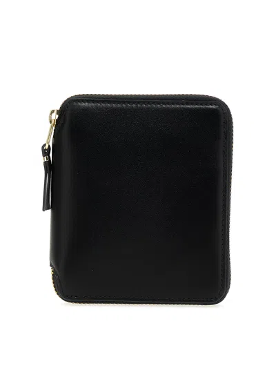 Comme Des Garçons Check Print Wallet In Black