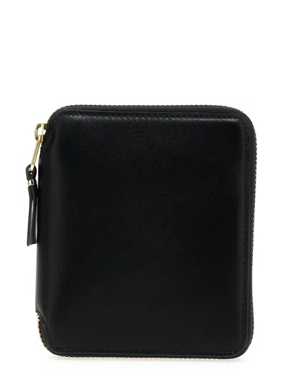 Comme Des Garçons Check Print Wallet In Black