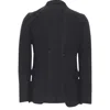 Comme Des Garçons Comme Des Garcons Check Rubber Buttons Blazer Jacket In Black