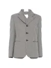 Comme Des Garçons Single-breasted Blazer In Gray
