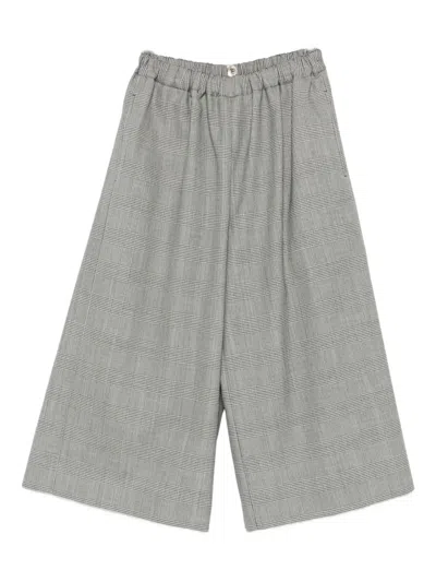 COMME DES GARÇONS CHECKED CROPPED TROUSERS