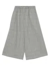 Comme Des Garçons Checked Elastic-waist Pants In Gray