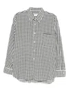 Comme Des Garçons Checked Shirt In Animal Print