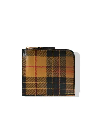 Comme Des Garçons Checkered Purse In Brown