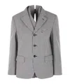 Comme Des Garçons Single-breasted Blazer In Gray