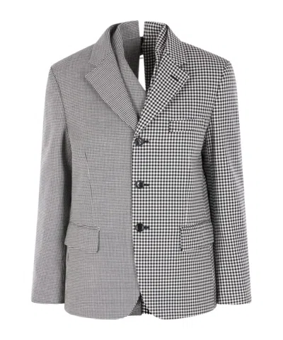 COMME DES GARÇONS CHECKERED SUIT JACKET