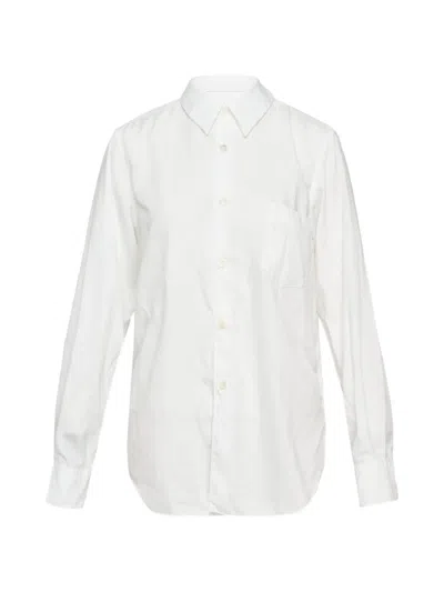 Comme Des Garçons Chest-pocket Shirt In White