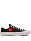Comme Des Garçons Collaboration Multi Heart Chuck 70 Low Sneakers In Black