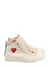 Comme Des Garçons Chuck Taylor High-top Sneakers In Beige