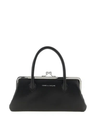 Comme Des Garçons Clasp Handles Card-holder Bag In Black