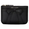 Comme Des Garçons Rectangular Black Cowhide Leather Clutch In Black