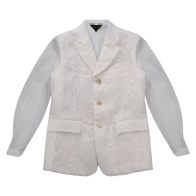 Pre-owned Comme Des Garçons Classic Blazer 'white' | Women's Size M