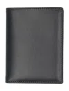 Comme Des Garçons Grid Pattern Compact Cardholder In Black