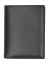 Comme Des Garçons Grid Pattern Compact Cardholder In Black