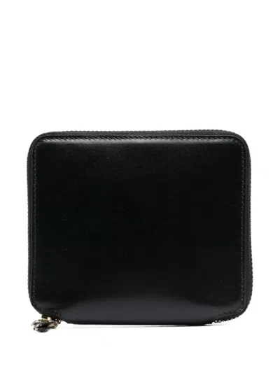 Comme Des Garçons Classic Check Zip-around Wallet In Black