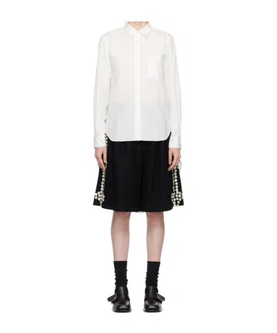 Comme Des Garçons Classic Collar Shirt In White