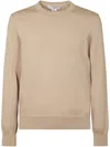 Comme Des Garçons Classic Crew Neck Sweater With Ribbed Detailing In Brown