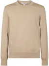 Comme Des Garçons Classic Crew Neck Sweater With Ribbed Detailing In Neutral