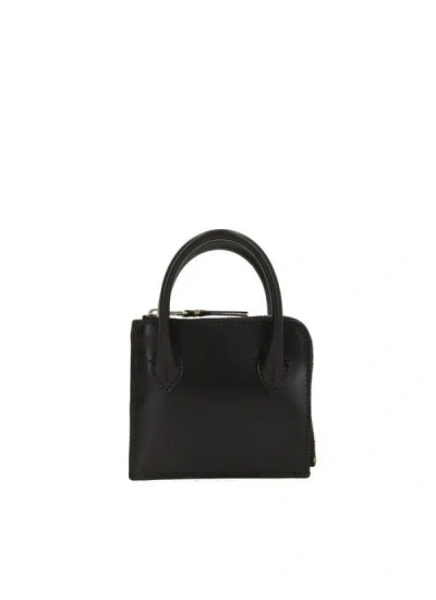 Comme Des Garçons Classic Handle Small Square Wallet In Black