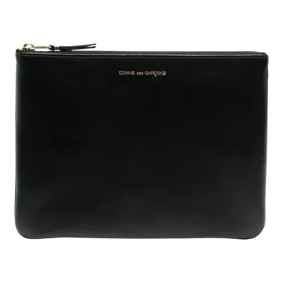 Comme Des Garçons Classic Leather Big Pouch In Black
