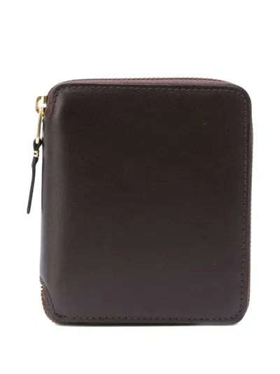 Comme Des Garçons "classic Leather Line 125x105 Mm" Wallet In Brown